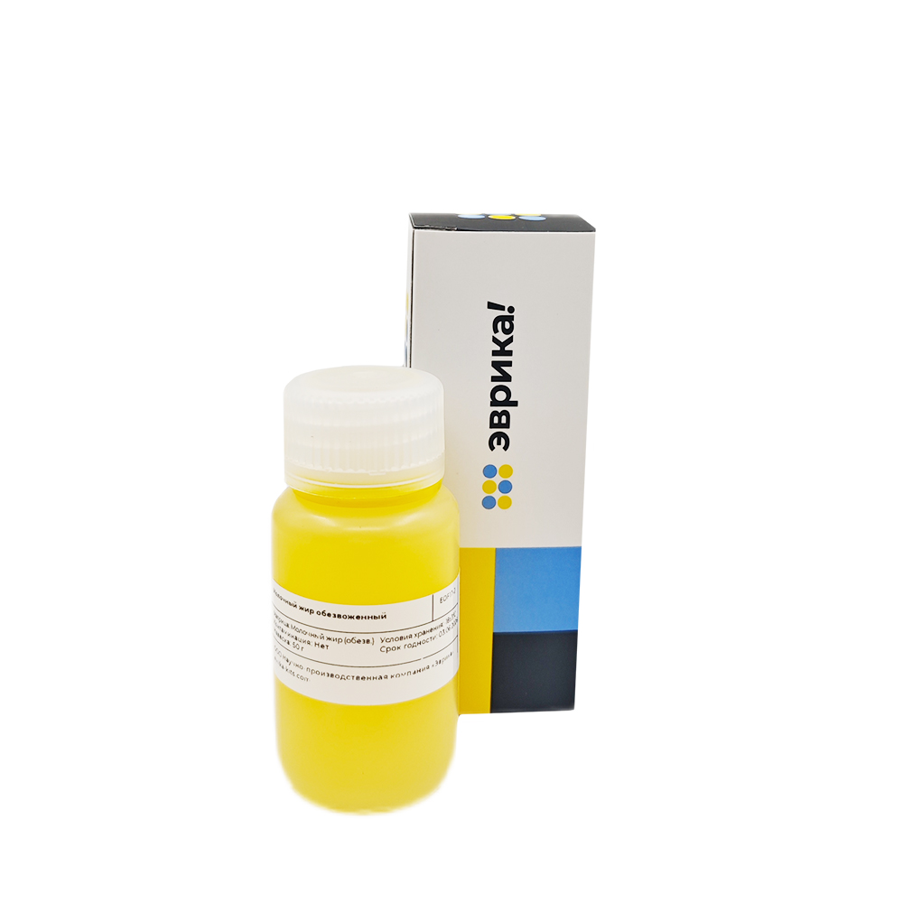 Молочный жир обезвоженный, контрольный материал Эврика EOF17-1, по ГОСТ Р 70238-2022, ГОСТ ISO 17678-2015 (ГОСТ ISO 17678-2021), 50 г