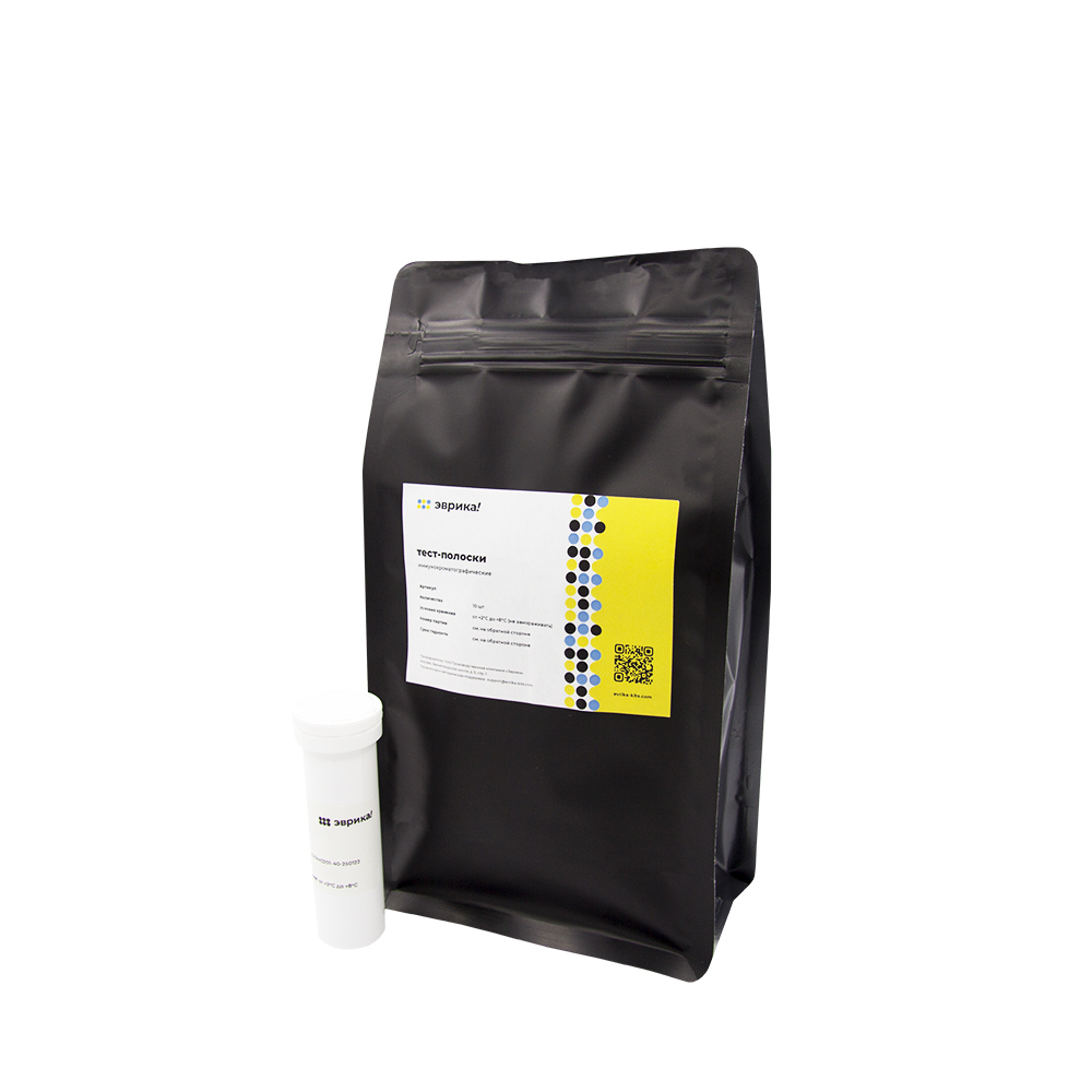 T-2 токсин, тест-полоски иммунохроматографические Эврика M0102-08, 8 шт